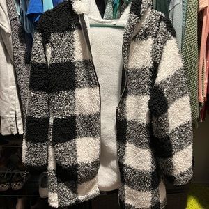 Buffalo plaid Sherpa jacket